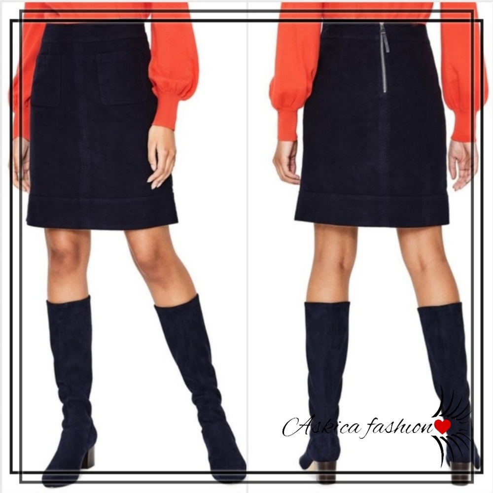 BODEN Dorchester Patch Pocket Stretch Mini Skirt